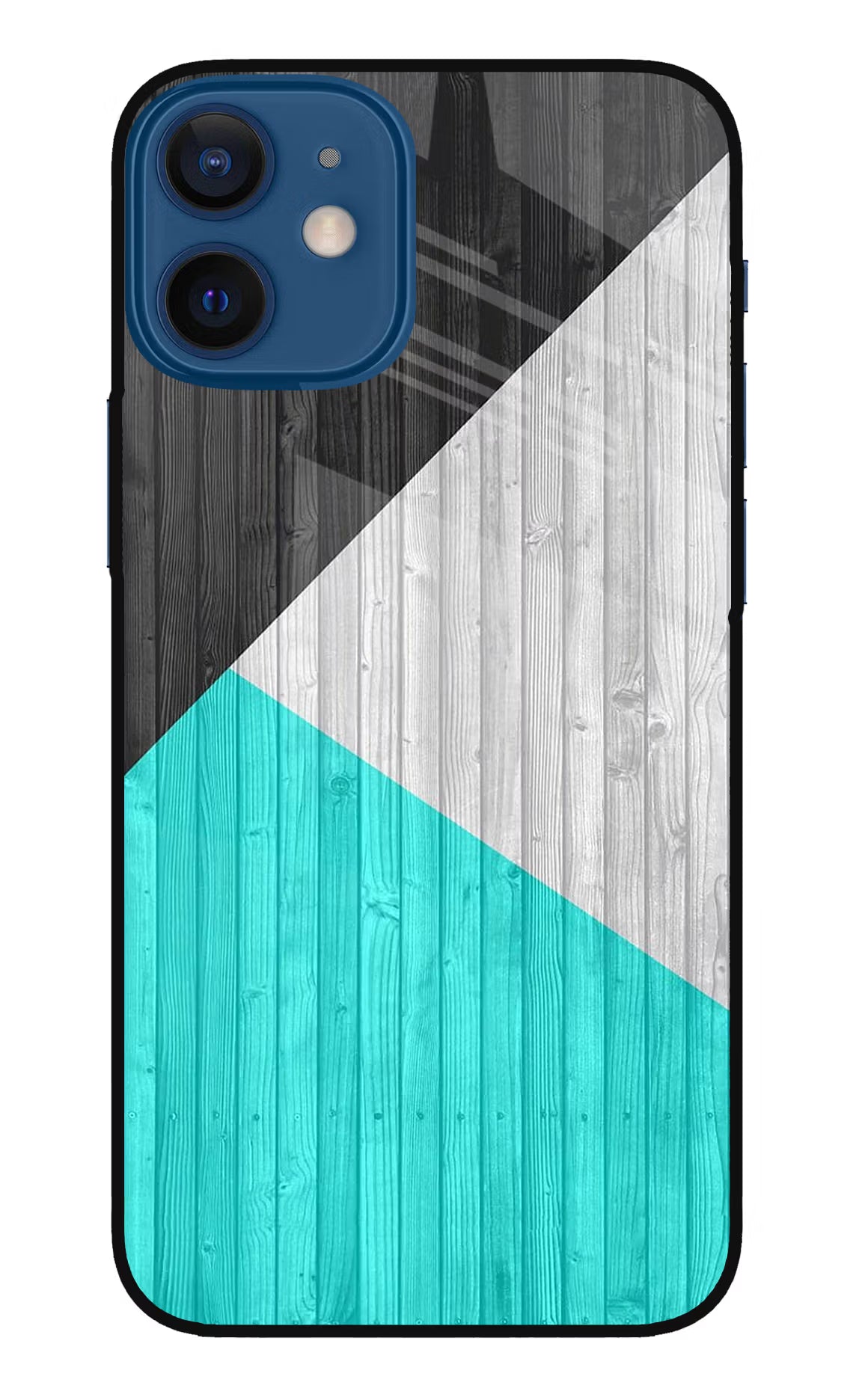 Wooden Abstract iPhone 12 Mini Glass Case Back Cover by Casekaro