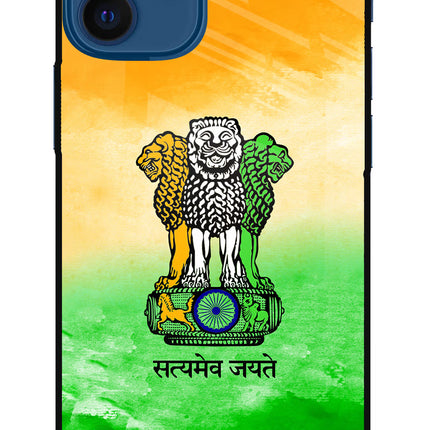 Satyamev Jayate Flag iPhone 12 Mini Glass Case