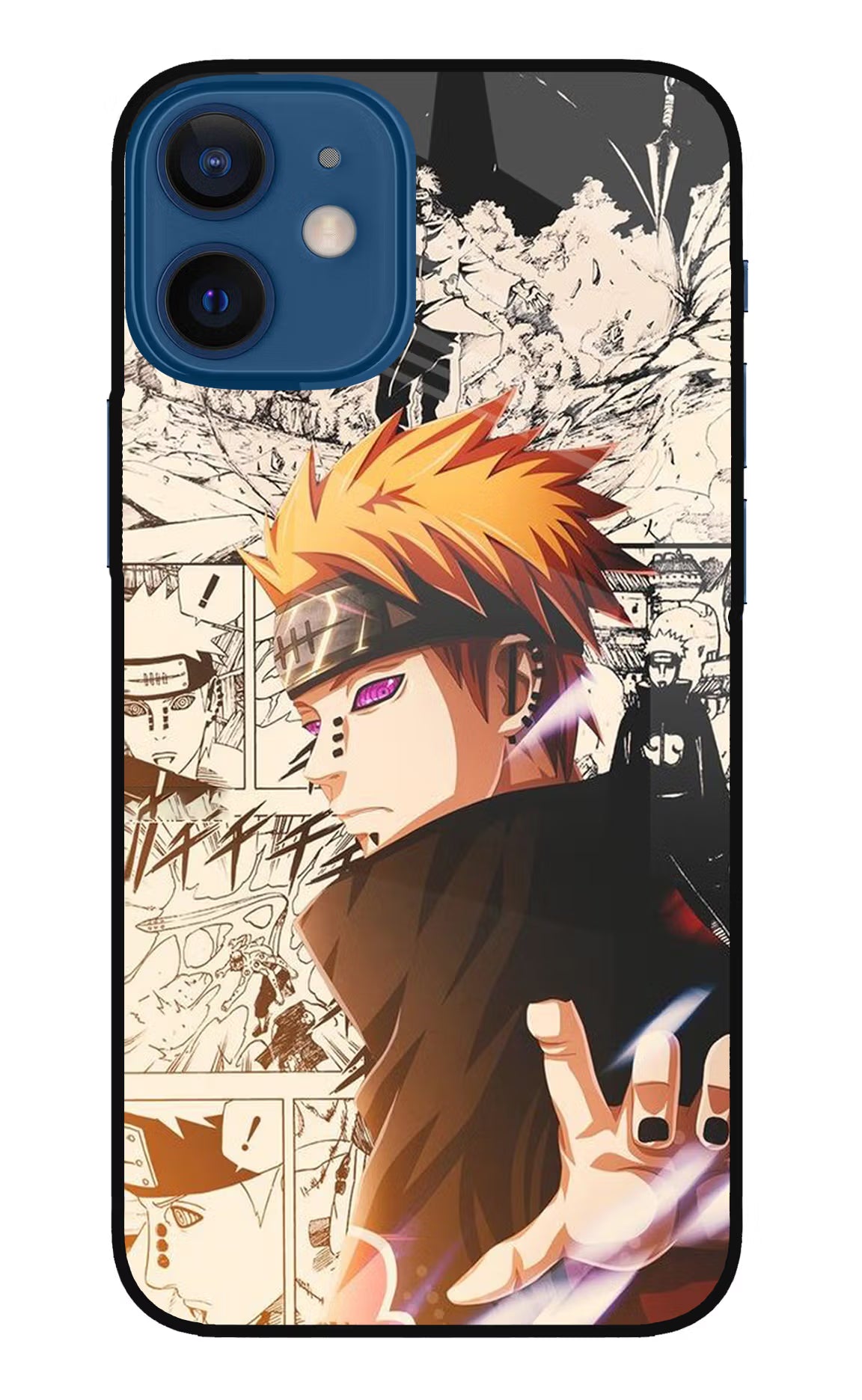 Pain Anime iPhone 12 Mini Glass Case Back Cover by Casekaro