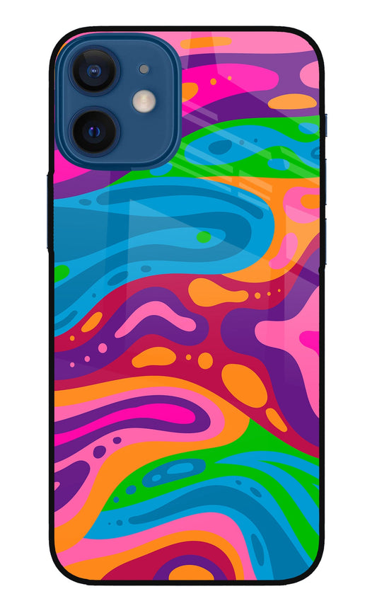 Trippy Pattern iPhone 12 Mini Glass Case