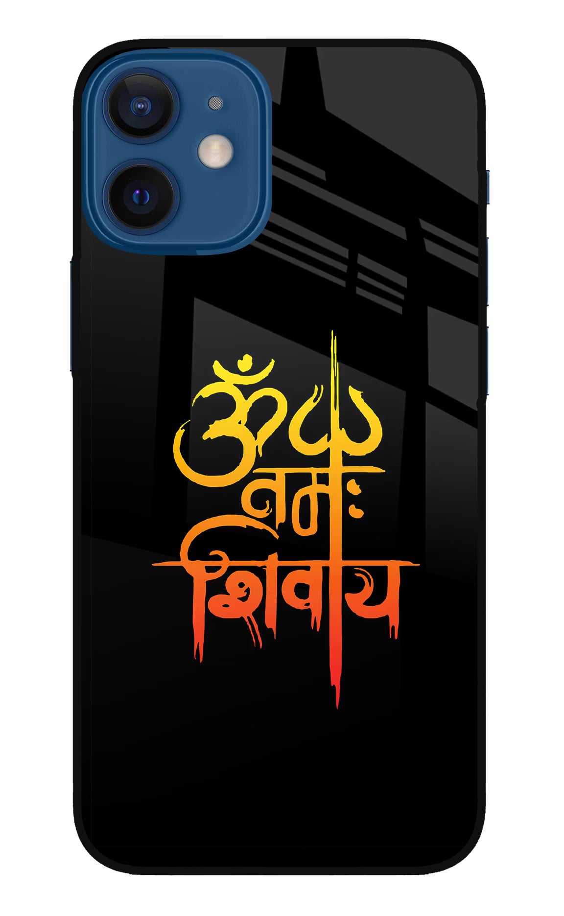 Om Namah Shivay iPhone 12 Mini Glass Case Back Cover by Casekaro