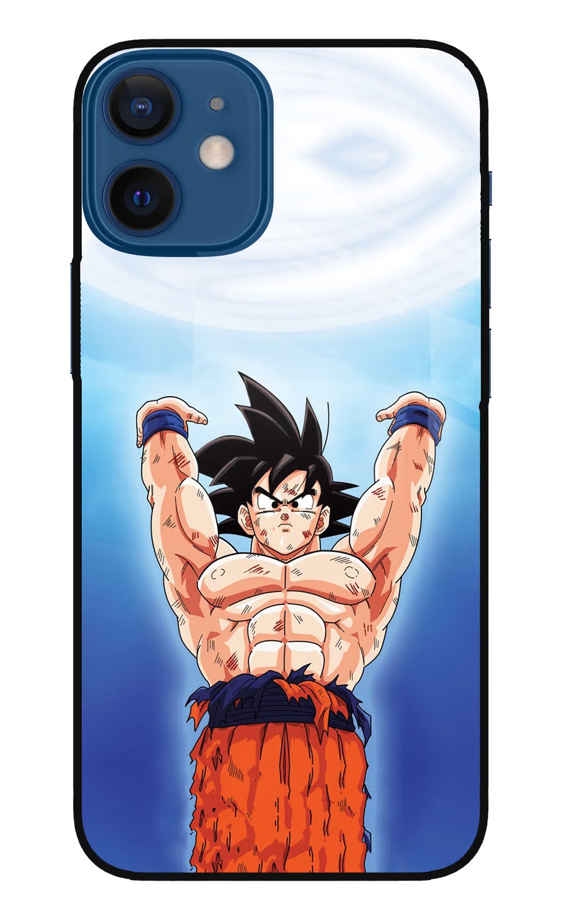 Goku Power iPhone 12 Mini Glass Case Back Cover by Casekaro