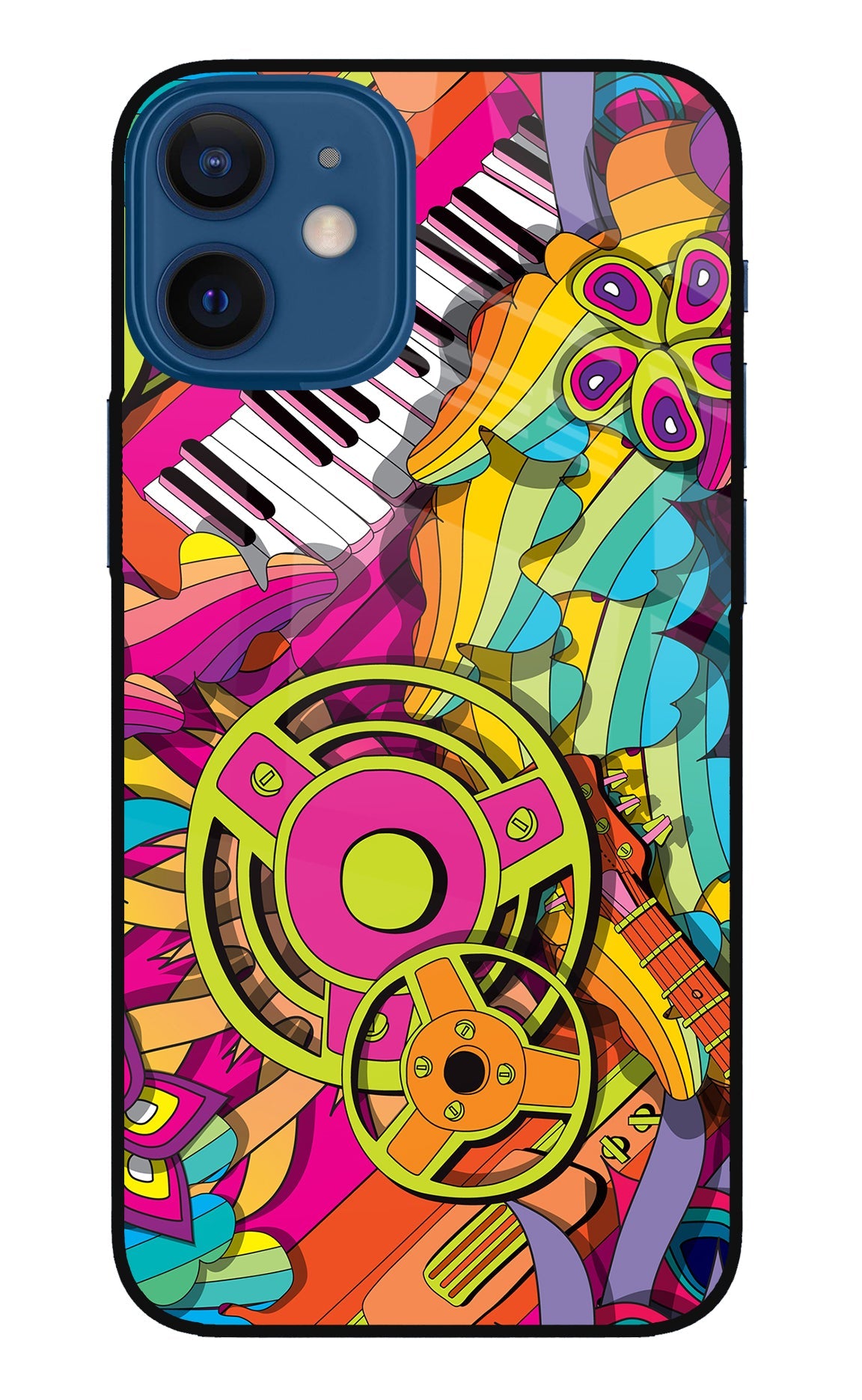 Music Doodle iPhone 12 Mini Back Cover