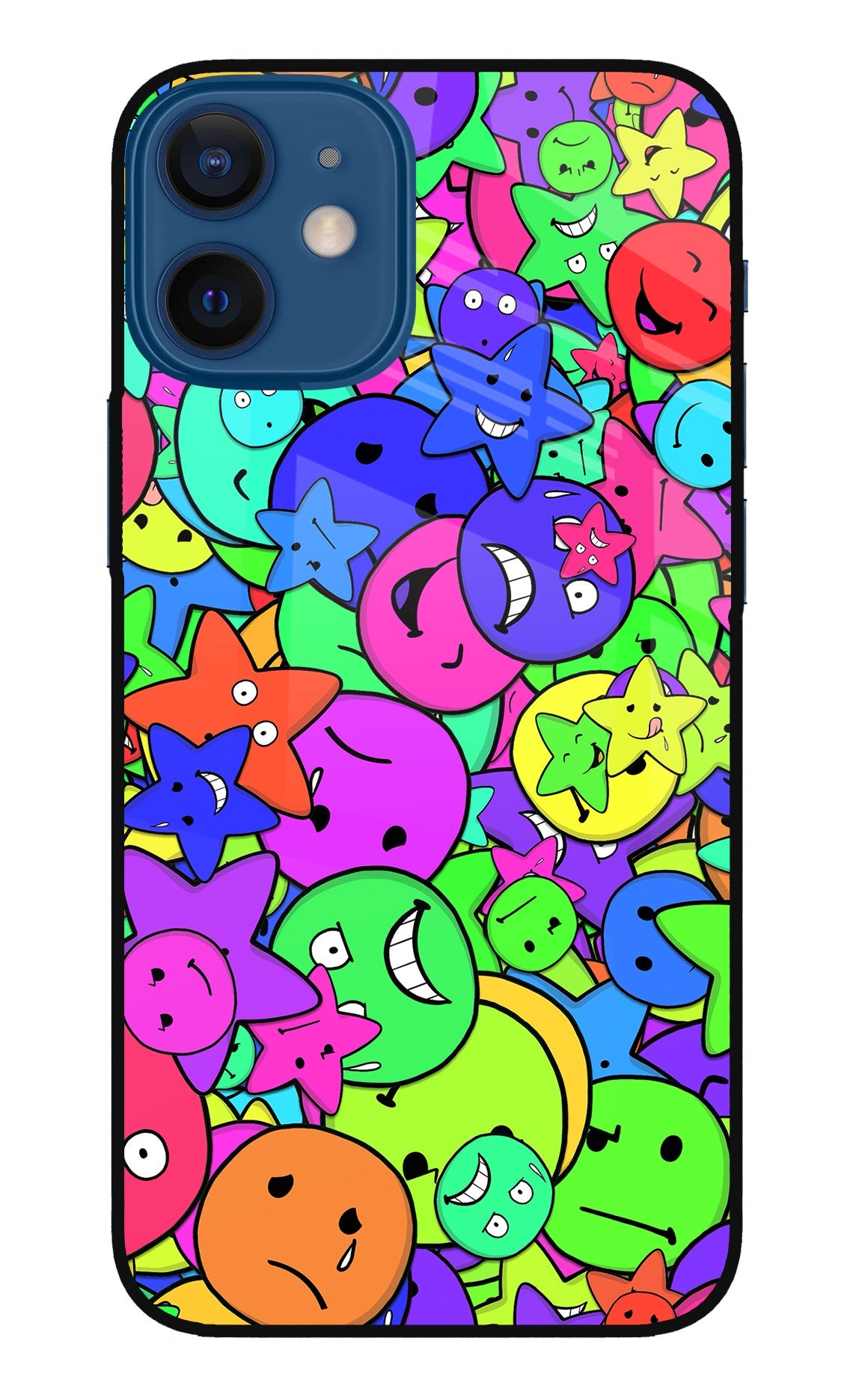 Fun Doodle iPhone 12 Mini Glass Case