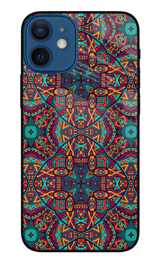 Colour Mandala iPhone 12 Mini Glass Case