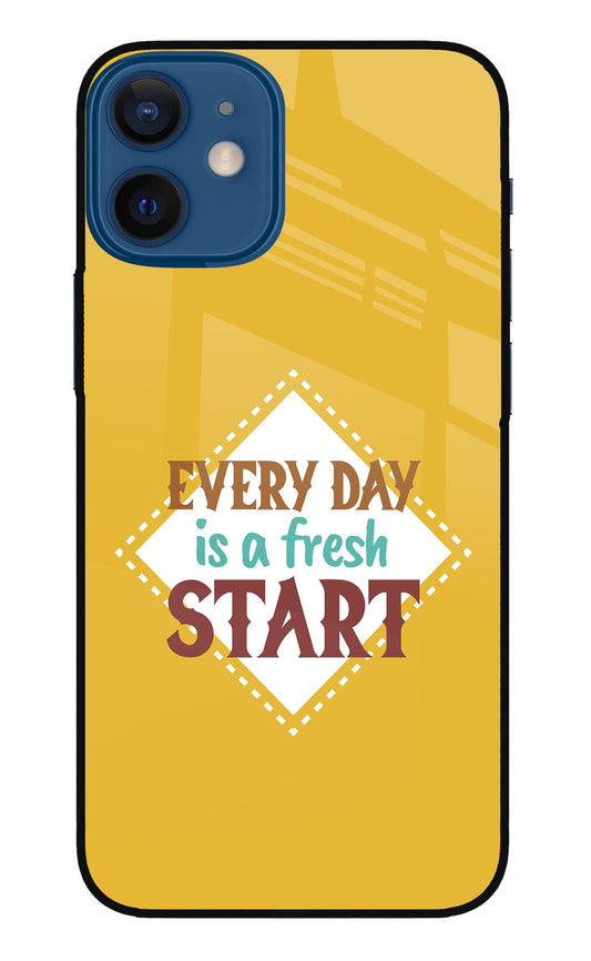 Every day is a Fresh Start iPhone 12 Mini Glass Case