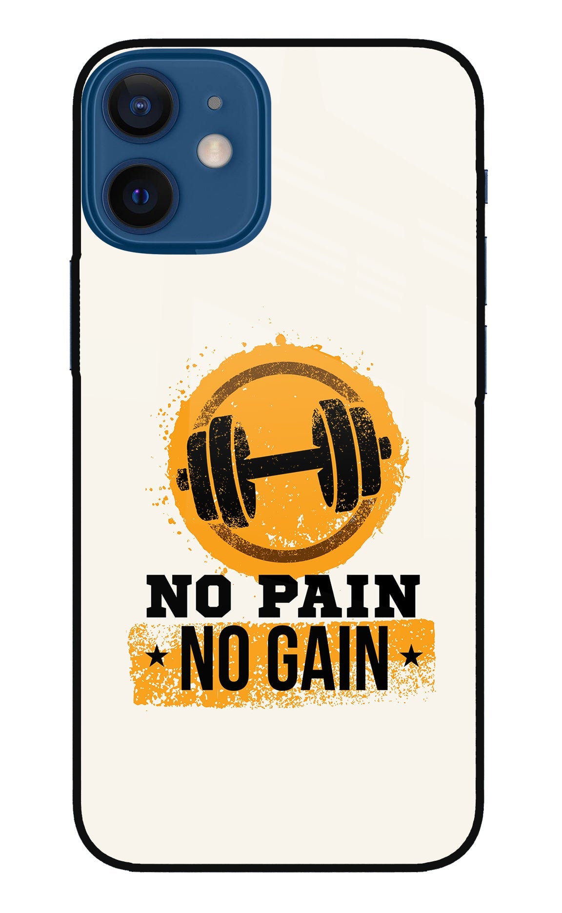 No Pain No Gain iPhone 12 Mini Glass Case