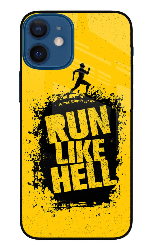 Run Like Hell iPhone 12 Mini Glass Case