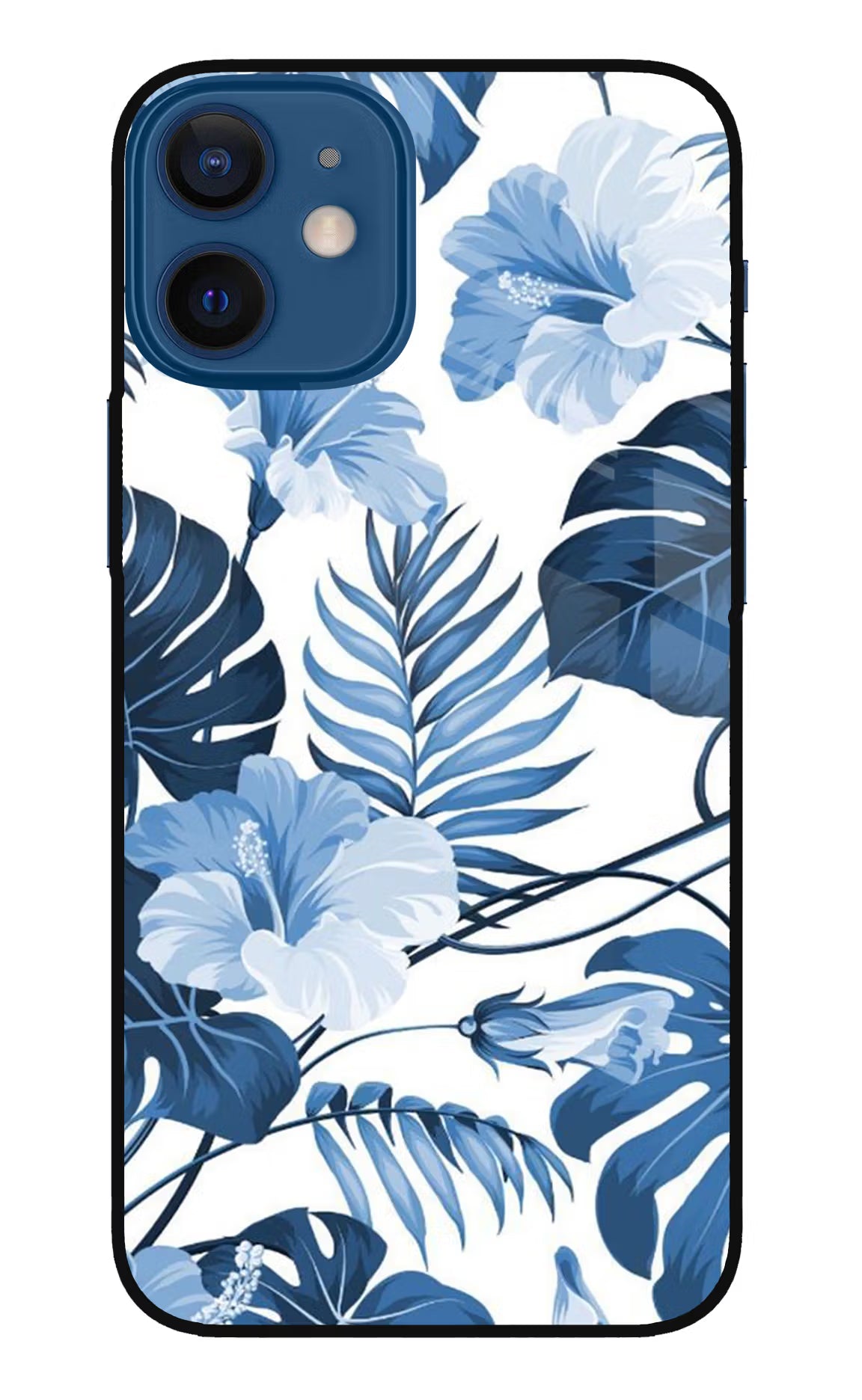 Fabric Art iPhone 12 Mini Glass Case Back Cover by Casekaro