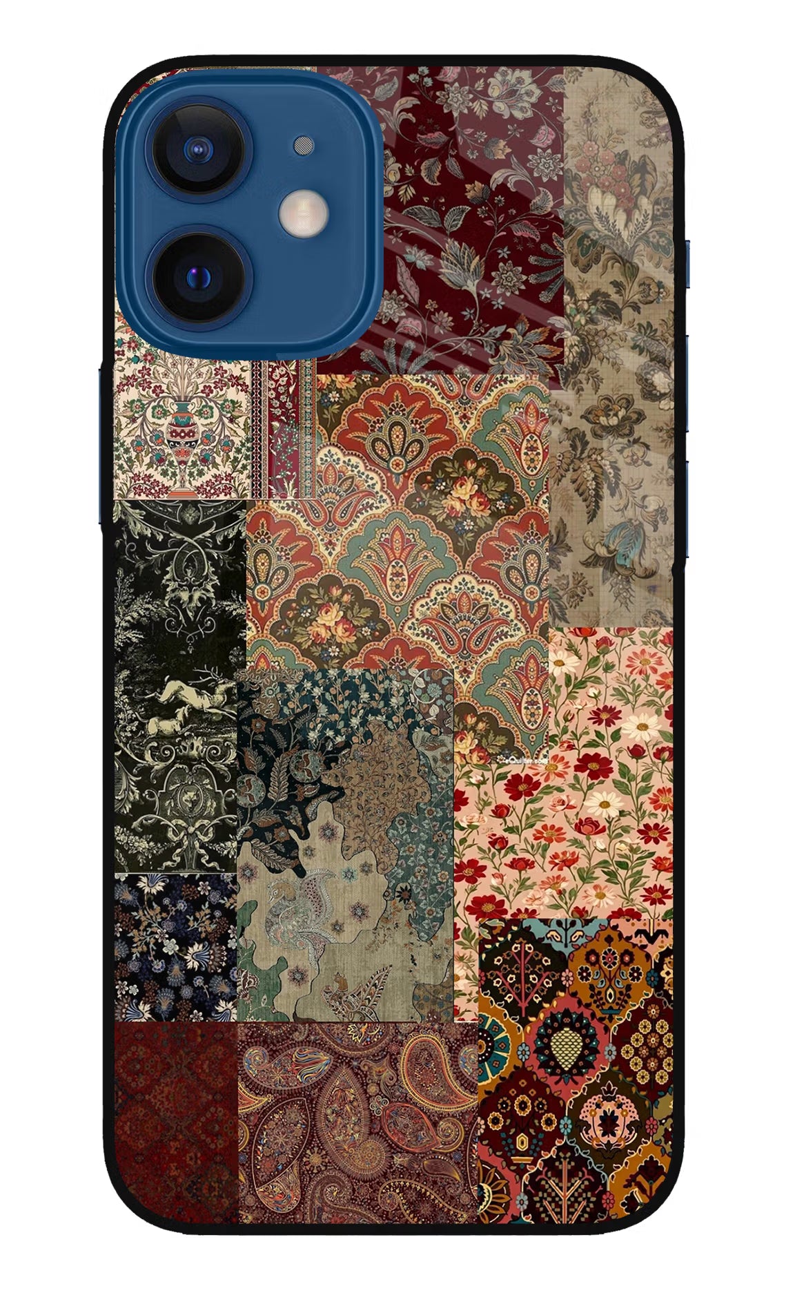 Desi Print iPhone 12 Mini Glass Case Back Cover by Casekaro