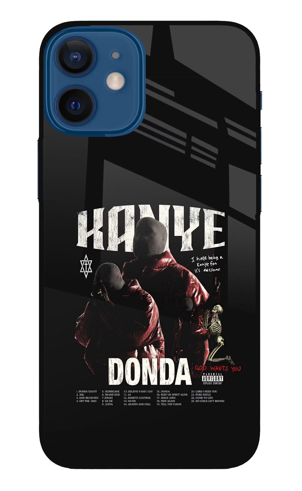 Donda Kanye West iPhone 12 Mini Glass Case Back Cover by Casekaro