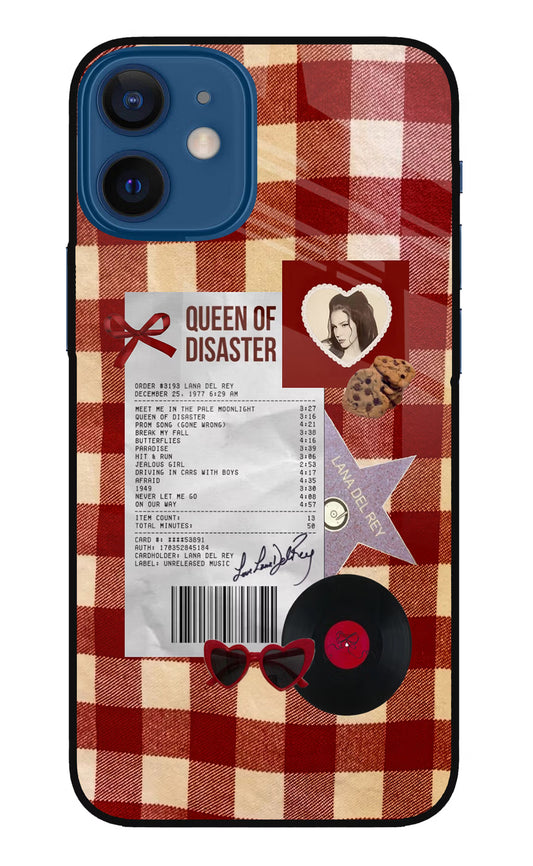 Queen of Disaster iPhone 12 Mini Glass Case