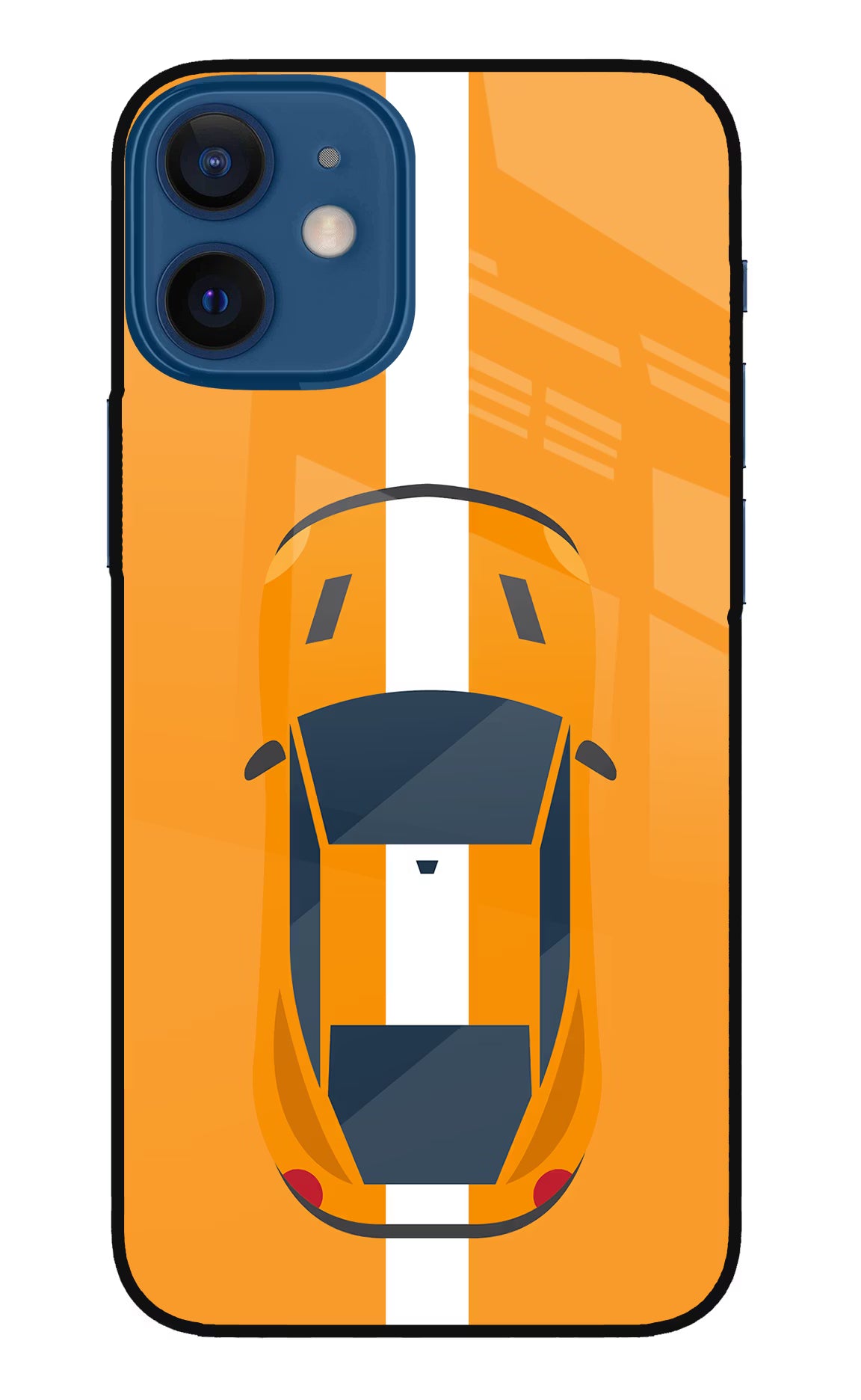 Highway Pursuit iPhone 12 Mini Glass Case Back Cover by Casekaro
