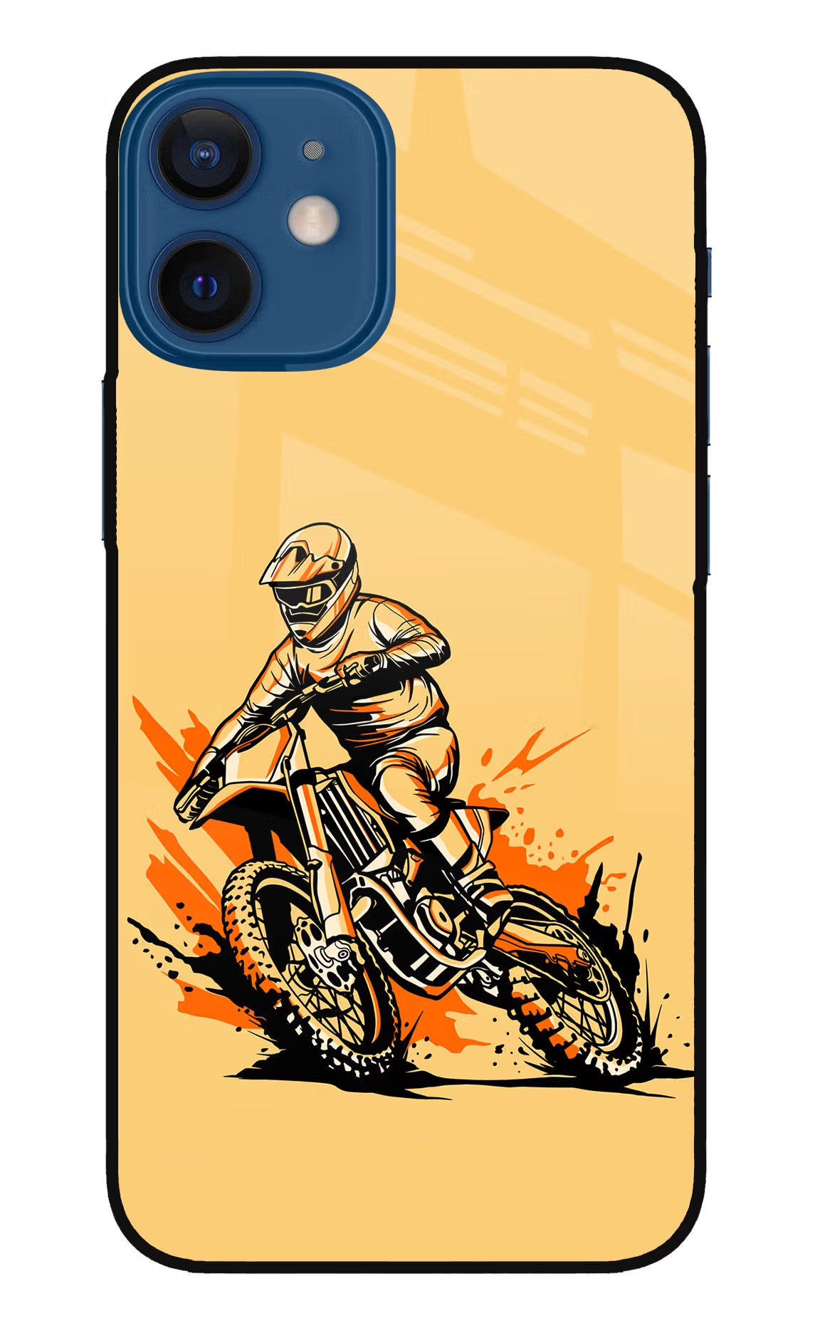 Off-Road Fury iPhone 12 Mini Glass Case Back Cover by Casekaro