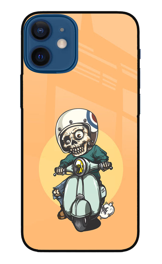 Undead Biker iPhone 12 Mini Glass Case