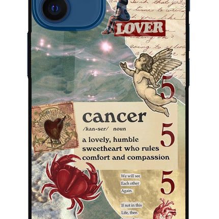 Cancer Zodiac iPhone 12 Mini Glass Case