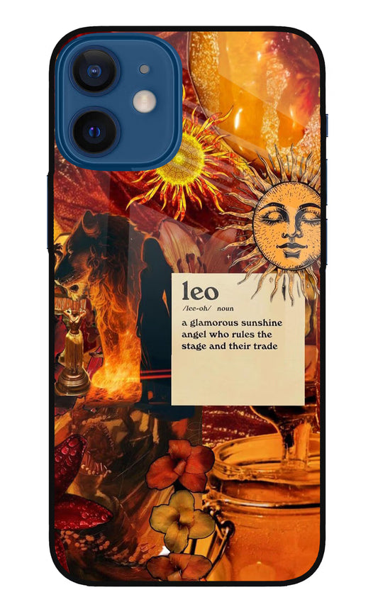 Leo Zodiac iPhone 12 Mini Glass Case