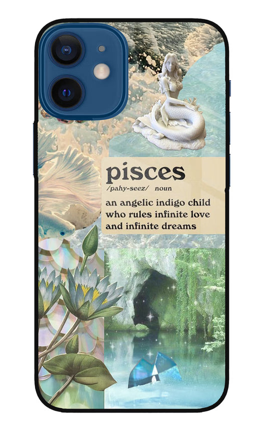 Pisces Zodiac iPhone 12 Mini Glass Case