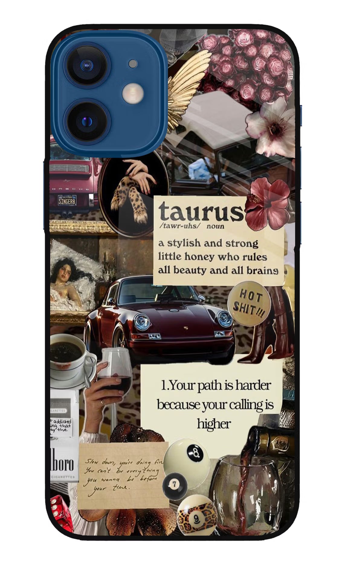 Taurus Zodiac iPhone 12 Mini Glass Case Back Cover by Casekaro