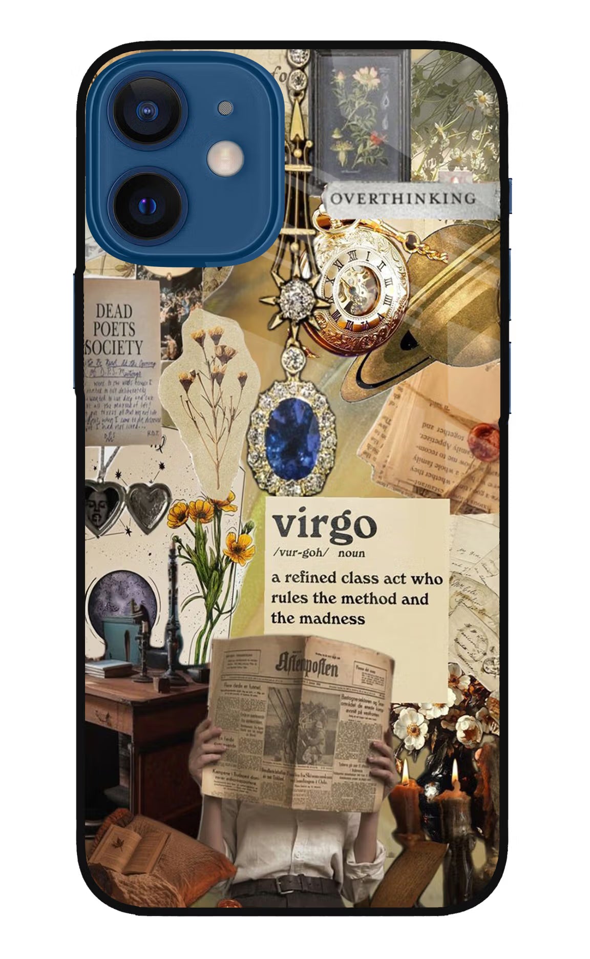 Virgo Zodiac iPhone 12 Mini Glass Case Back Cover by Casekaro