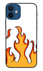 Fired Up – White iPhone 12 Mini Glass Case