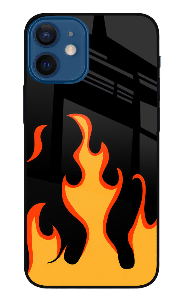 Fired Up – Black iPhone 12 Mini Glass Case