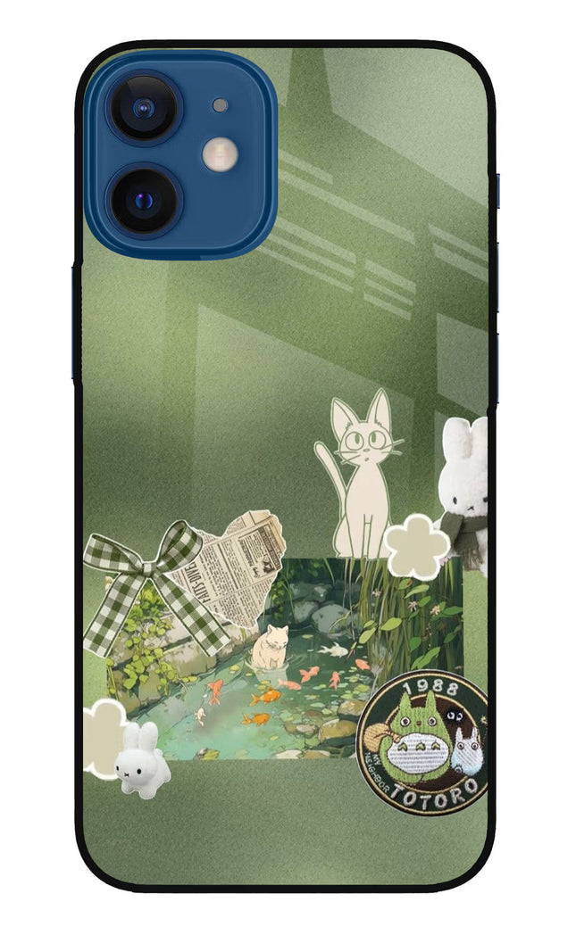 Aesthetic anime iPhone 12 Mini Glass Case