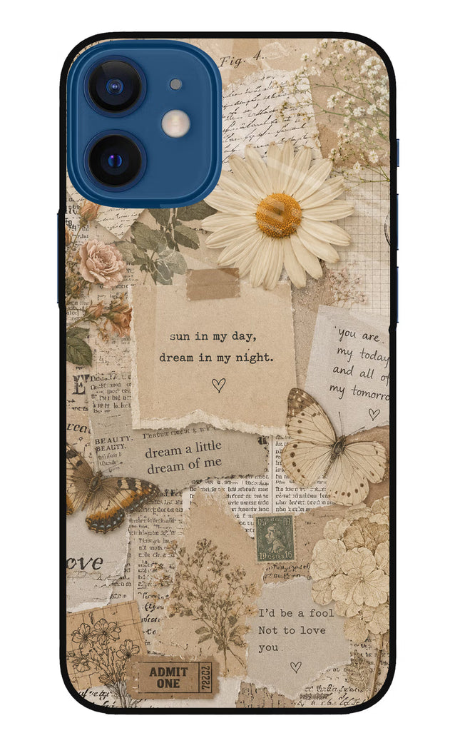 Vintage case iPhone 12 Mini Glass Case