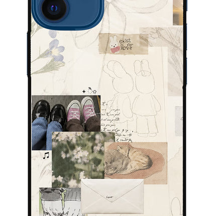 Soft Aesthetic iPhone 12 Mini Glass Case