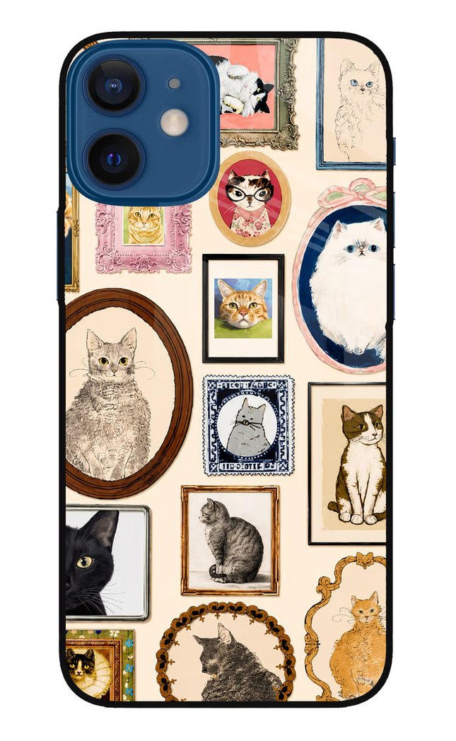 Mirror Cats iPhone 12 Mini Glass Case
