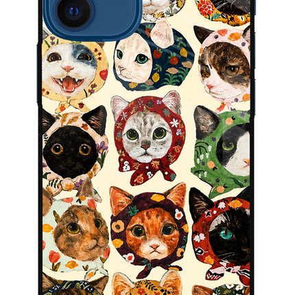 Cool Cat iPhone 12 Mini Glass Case