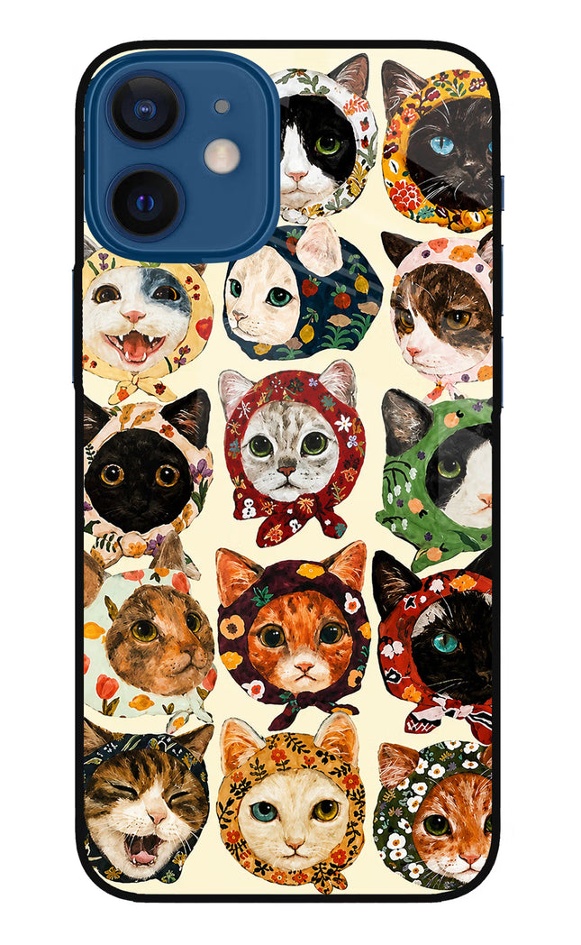Cool Cat iPhone 12 Mini Glass Case