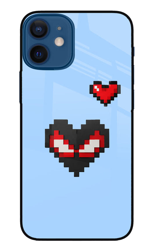 Peter Heart iPhone 12 Mini Glass Case