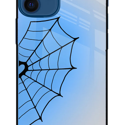 Blue Web iPhone 12 Mini Glass Case