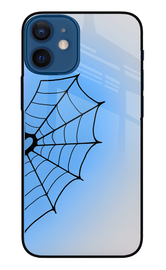 Blue Web iPhone 12 Mini Glass Case