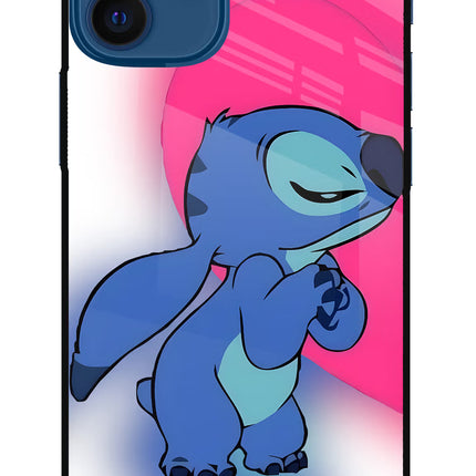 Stitch Hug iPhone 12 Mini Glass Case