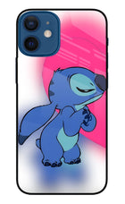 Stitch Hug iPhone 12 Mini Glass Case