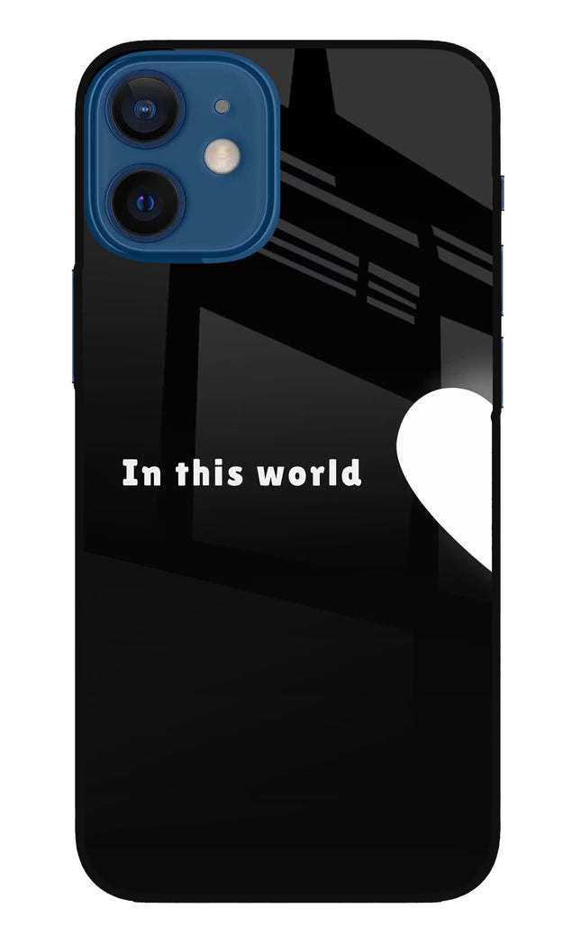 This World iPhone 12 Mini Glass Case