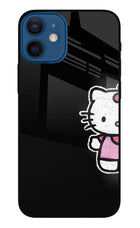 Kitty Charm iPhone 12 Mini Glass Case