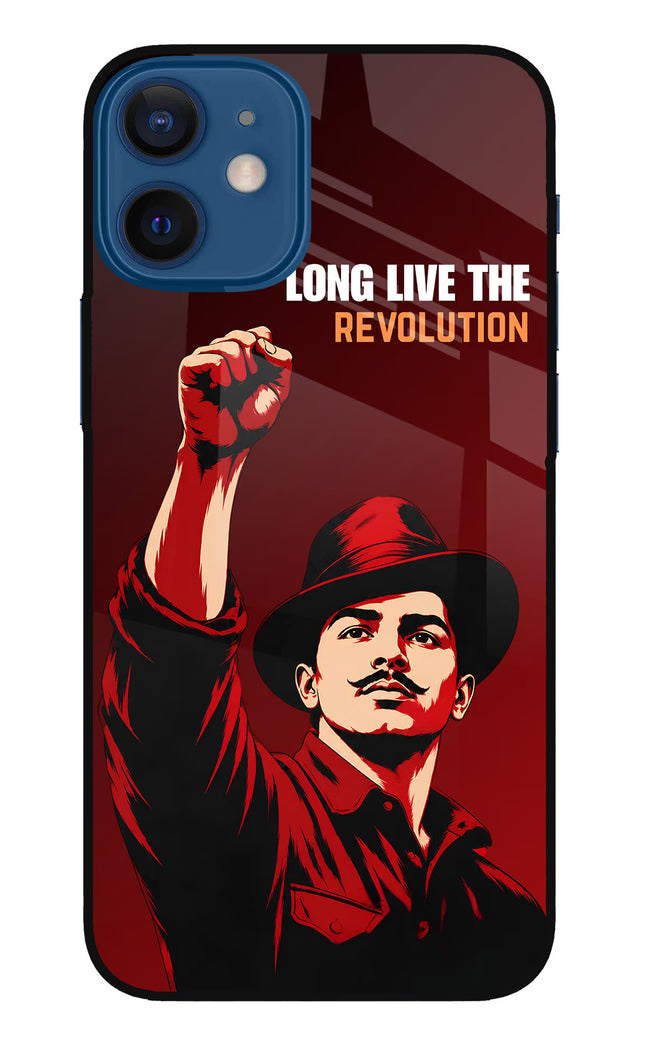 Bhagat Singh Revolution iPhone 12 Mini Glass Case