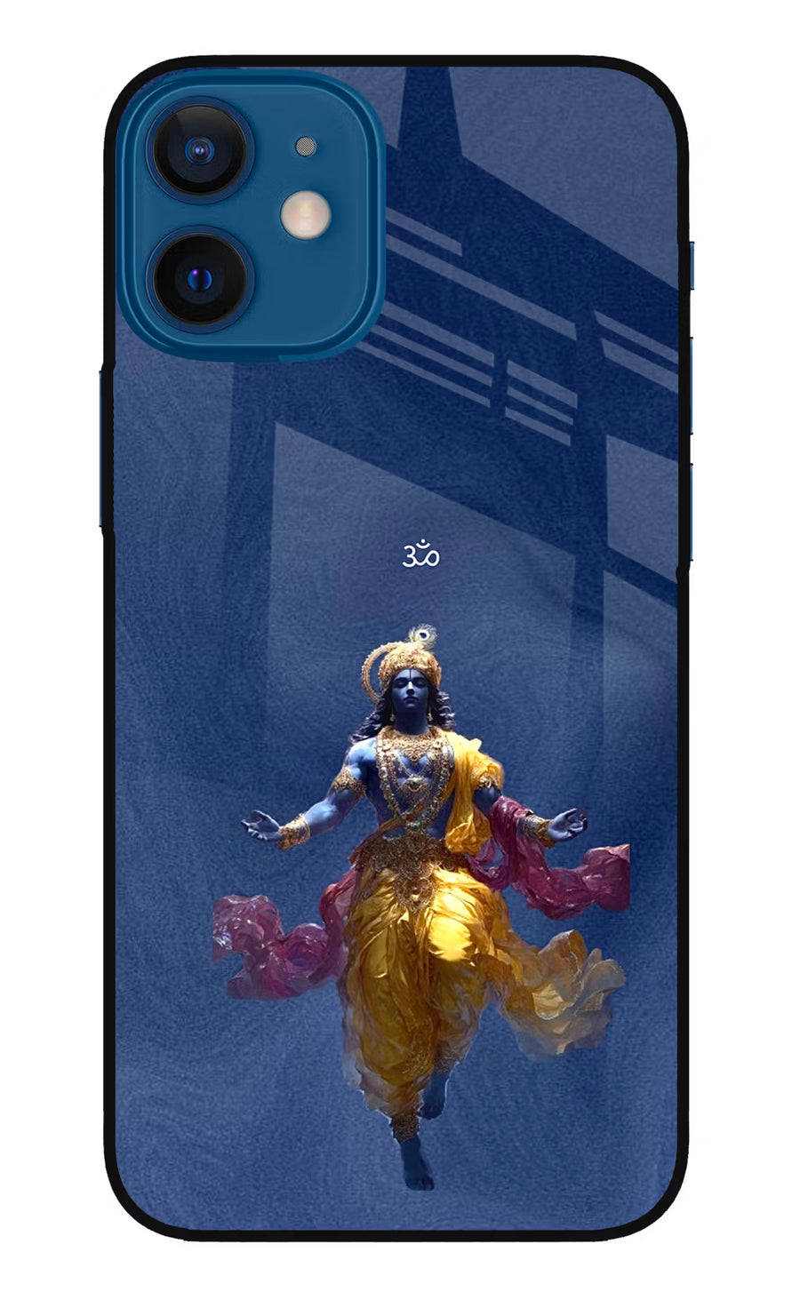 Cosmic Krishna iPhone 12 Mini Back Cover, Glass case