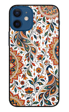 White Mayura iPhone 12 Mini Glass Case