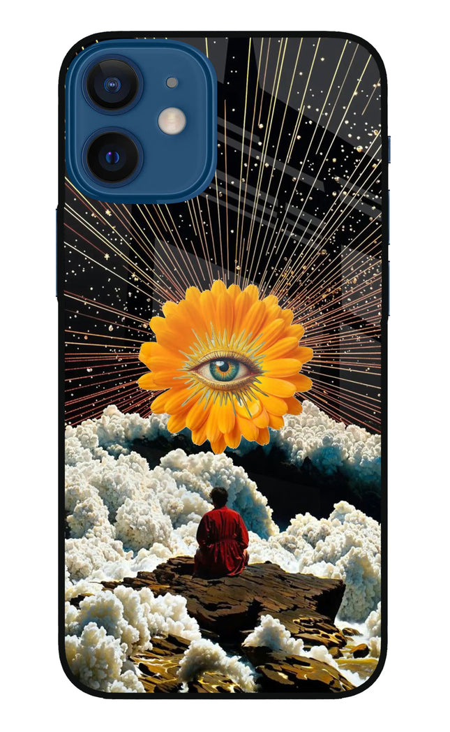 Cosmic Flower iPhone 12 Mini Glass Case