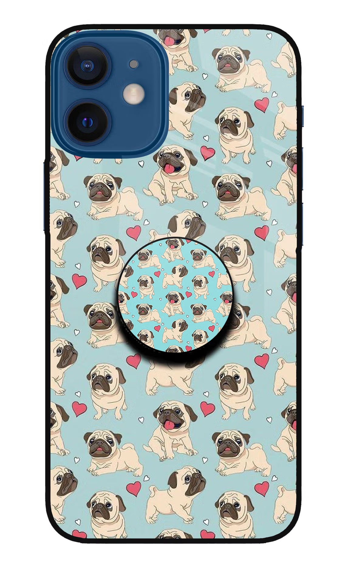Pug Dog iPhone 12 Mini Pop Case by Casekaro