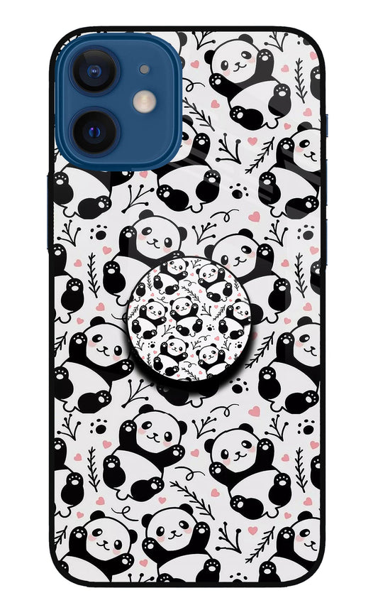 Cute Panda iPhone 12 Mini Glass Case