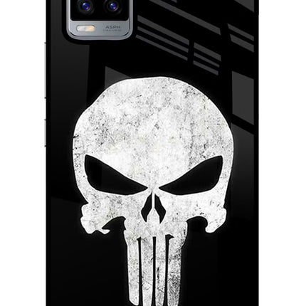 Punisher Skull Vivo V20 Glass Case
