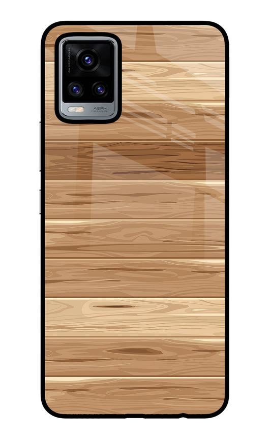 Wooden Vector Vivo V20 Glass Case