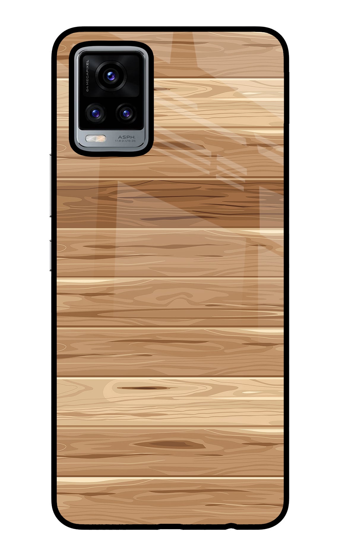 Wooden Vector Vivo V20 Back Cover