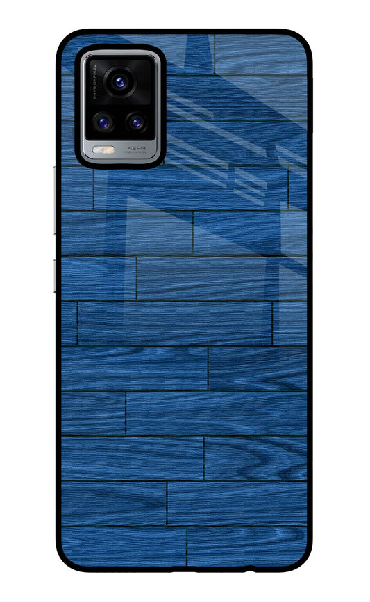 Wooden Texture Vivo V20 Glass Case