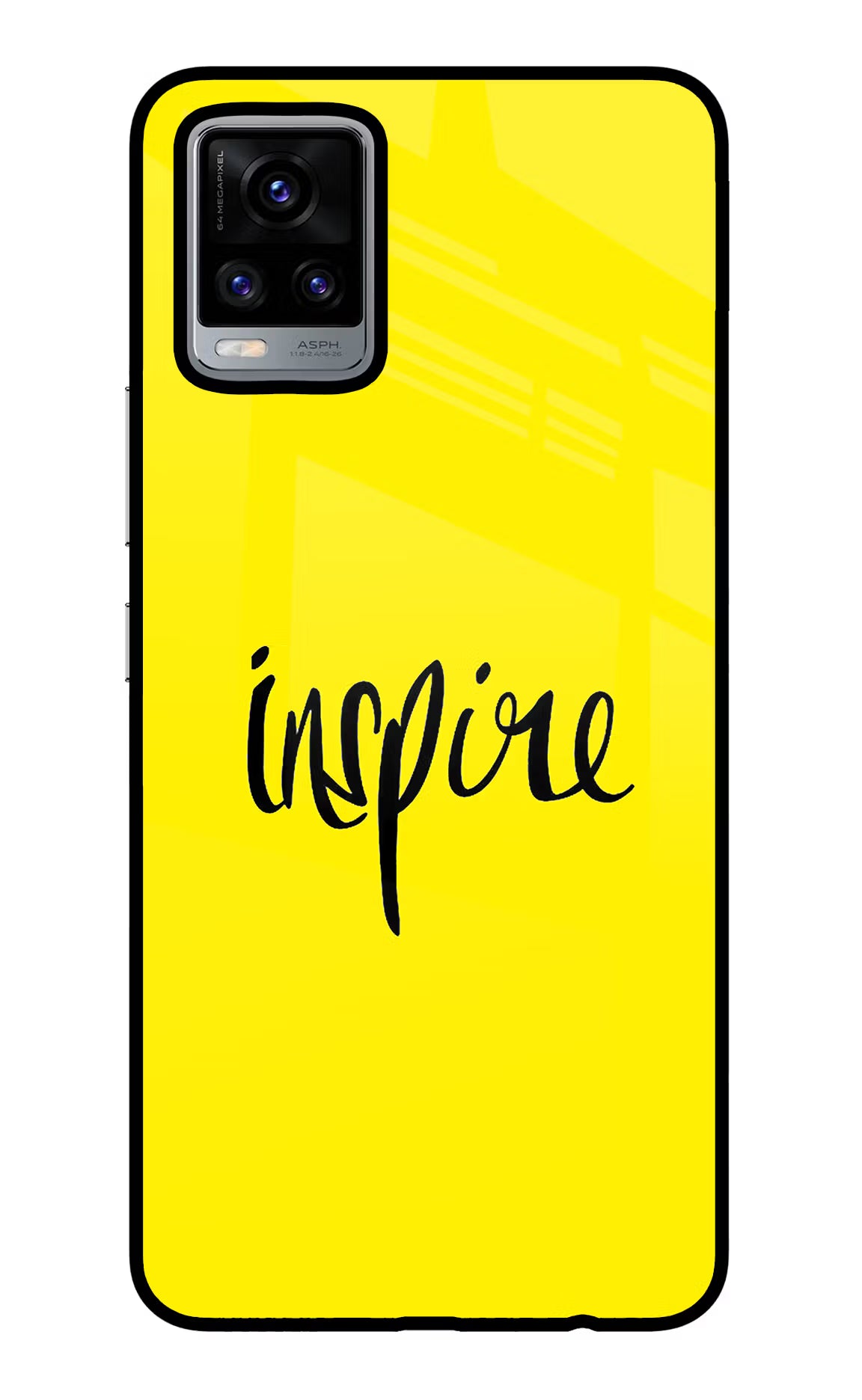 Inspire Vivo V20 Glass Case Back Cover by Casekaro